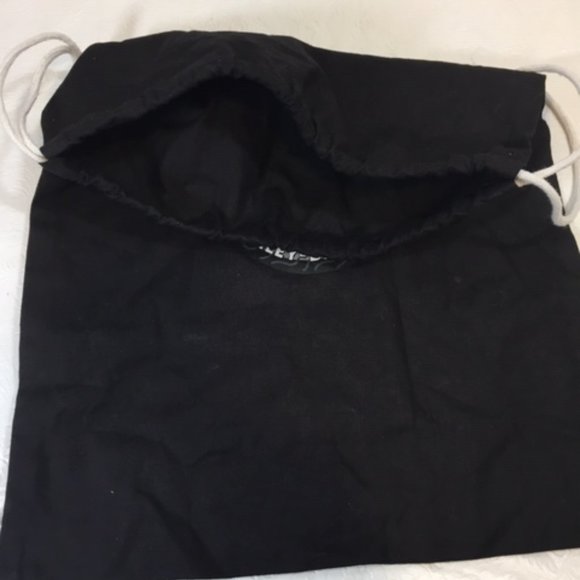 Harley-Davidson Rubber City Lightweight Black Cotton Drawstring Backpack 13.5x18 - Picture 4 of 5